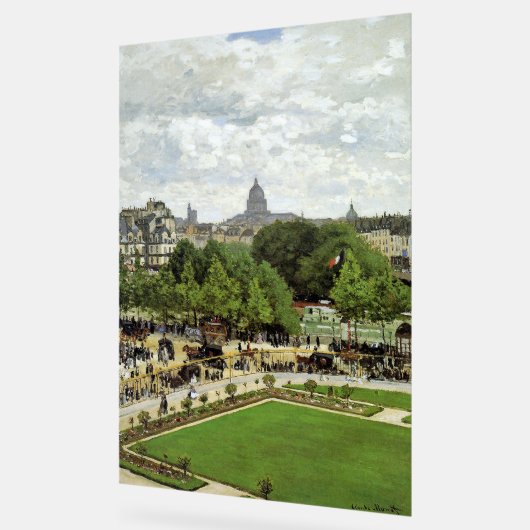 Monet - Der Garten der Prinzessin Acrylschild (Winkel)