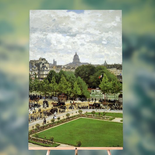 Monet - Der Garten der Prinzessin Acrylschild (Neutral)