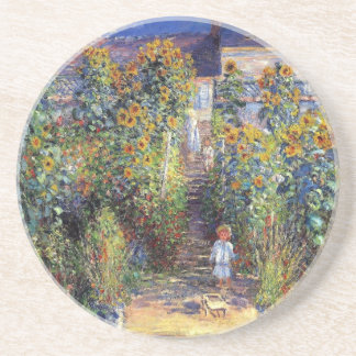 Monet, "der Garten des Künstlers bei Vétheuil" Getränkeuntersetzer