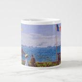 Monet der Garten Sainte Addresse an der Jumbo-Tasse (Vorderseite)