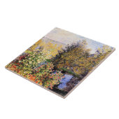 Monet - Der Garten von Hoschede am Montgeron Fliese (Seite)