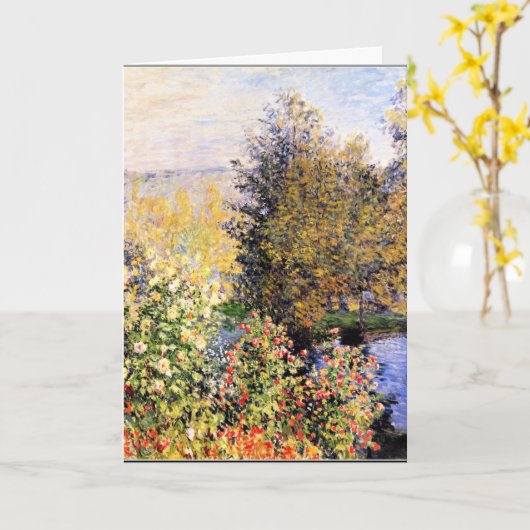 Monet - Der Garten von Hoschede am Montgeron Karte (Gelbe Blume)