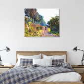 Monet - Der geschützte Weg, berühmtes Gemälde, Leinwanddruck (Insitu (Schlafzimmer))