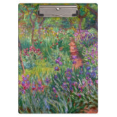 Monet "der Iris-Garten bei Giverny" Klemmbrett (Vorderseite)