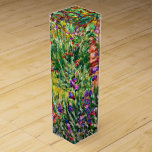 Monet - Der Iris-Garten in Giverny Wein-Geschenkverpackung<br><div class="desc">Claude Monet Gemälde,  The Iris Garden at Giverny,  Weinkiste.</div>