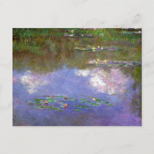 Monet - Der Irisgarten in Giverny Postkarte (Vorderseite)
