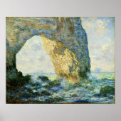 Monet - Der Manneport-Felsbogen westlich von Etret Poster (Vorne)