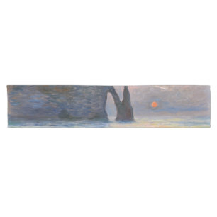 Monet - Der Manneport, Klippe bei Etretat, Sonnenu Kurzer Tischläufer