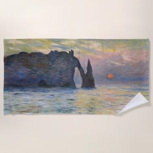 Monet - Der Manneport, Klippe bei Etretat, Sonnenu Strandtuch