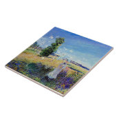 Monet - Der Spaziergang, berühmtes Gemälde, Fliese (Seite)