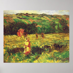 Monet - Der Spaziergang in der Nähe von Limetz 188 Poster