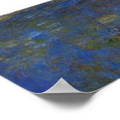 Monet - Der Wasserliliensee Poster (Ecke)