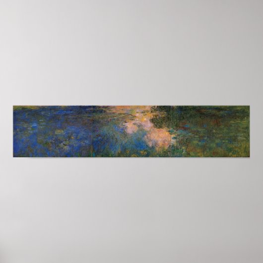 Monet - Der Wasserliliensee Poster (Vorne)