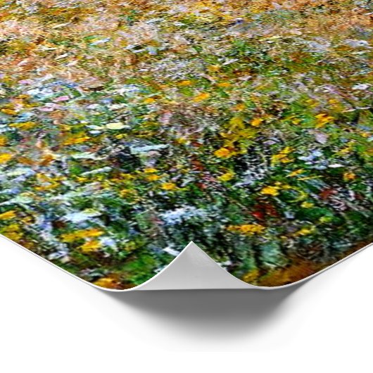 Monet - Der Weg in La Cavee, Pourville Poster (Ecke)