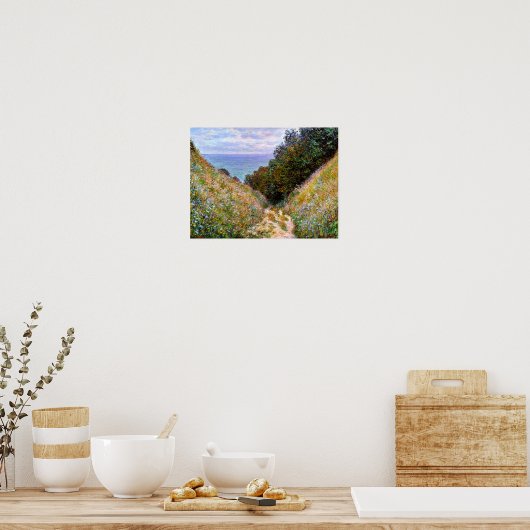 Monet - Der Weg in La Cavee, Pourville Poster (Küche)
