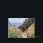 Monet - Der Weg von La Cavee, Pourville, Postkarte<br><div class="desc">Der Weg in La Cavee,  Pourville,  Gemälde von Claude Monet</div>