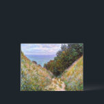 Monet - Der Weg von La Cavee, Pourville, Postkarte<br><div class="desc">Der Weg in La Cavee,  Pourville,  Gemälde von Claude Monet</div>