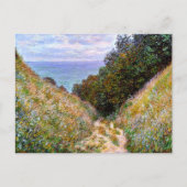 Monet - Der Weg von La Cavee, Pourville, Postkarte (Vorderseite)