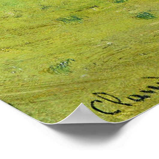 Monet - Der Zug im Land Poster (Ecke)