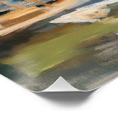 Monet - Die Brücke über der Seine Poster (Ecke)