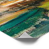 Monet - Die Brücke über die Seine, Poster (Ecke)
