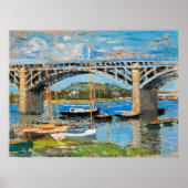 Monet - Die Brücke über die Seine, Poster (Vorne)