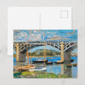 Monet - Die Brücke über die Seine, Postkarte (Vorne/Hinten)