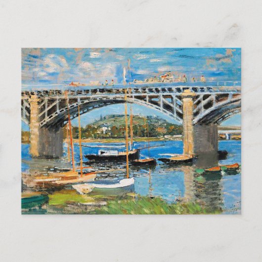 Monet - Die Brücke über die Seine, Postkarte (Vorderseite)