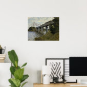 Monet - Die Eisenbahnbrücke in Argentinien Poster (Heimbüro)