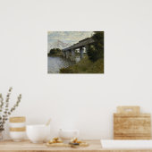 Monet - Die Eisenbahnbrücke in Argentinien Poster (Küche)