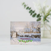 Monet - Die Elster Postkarte (Stehend Vorderseite)