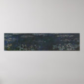 Monet - Die grüne Reflexion des Wassers Poster (Vorne)