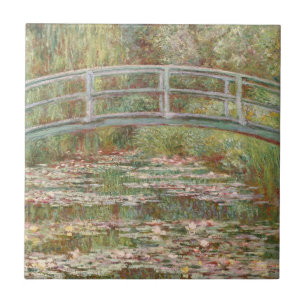 Monet: Die japanische Brücke Fliese