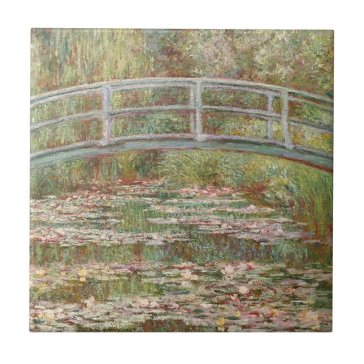Monet: Die japanische Brücke Fliese (Vorderseite)