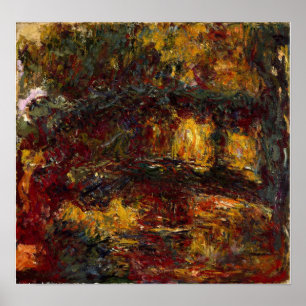 Monet - Die japanische Brücke, Giverny Poster