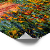 Monet - Die japanische Brücke Poster (Ecke)