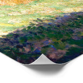 Monet - Die jungen Ladys von Giverny Sun Effect Poster (Ecke)