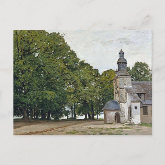 Monet - Die Kapelle Notre Dame de Grace Postkarte (Vorderseite)