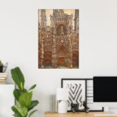Monet, die Kathedrale Rouen, das Westportal Poster (Heimbüro)