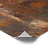 Monet, die Kathedrale Rouen, das Westportal Poster (Ecke)