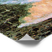 Monet - Die Mole in Le Havre, Poster (Ecke)