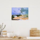 Monet - Die Mole in Le Havre, Poster (Küche)