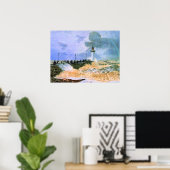 Monet - Die Mole in Le Havre, Poster (Heimbüro)