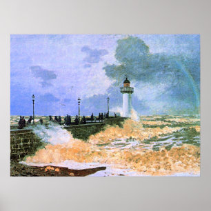 Monet - Die Mole in Le Havre, Poster