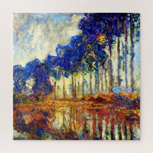 Monet - Die Pappeln im Herbst Puzzle (Vertikal)