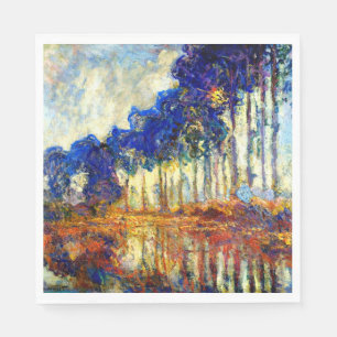 Monet - Die Poplars im Herbst, Serviette