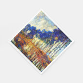 Monet - Die Poplars im Herbst, Serviette (Ecke)