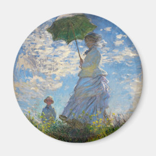 Monet Die Promenade Frau mit dem Parasol Magnet