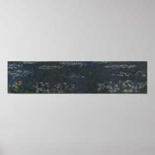 Monet - Die Seerosen Grüne Reflexionen Poster