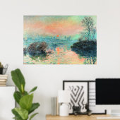 Monet - Die Sonnenuntergänge auf der Seine Poster (Heimbüro)